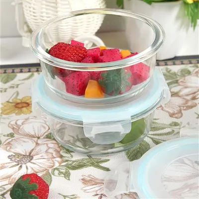 370 мл прямоугольных стеклянных контейнеров с крышками